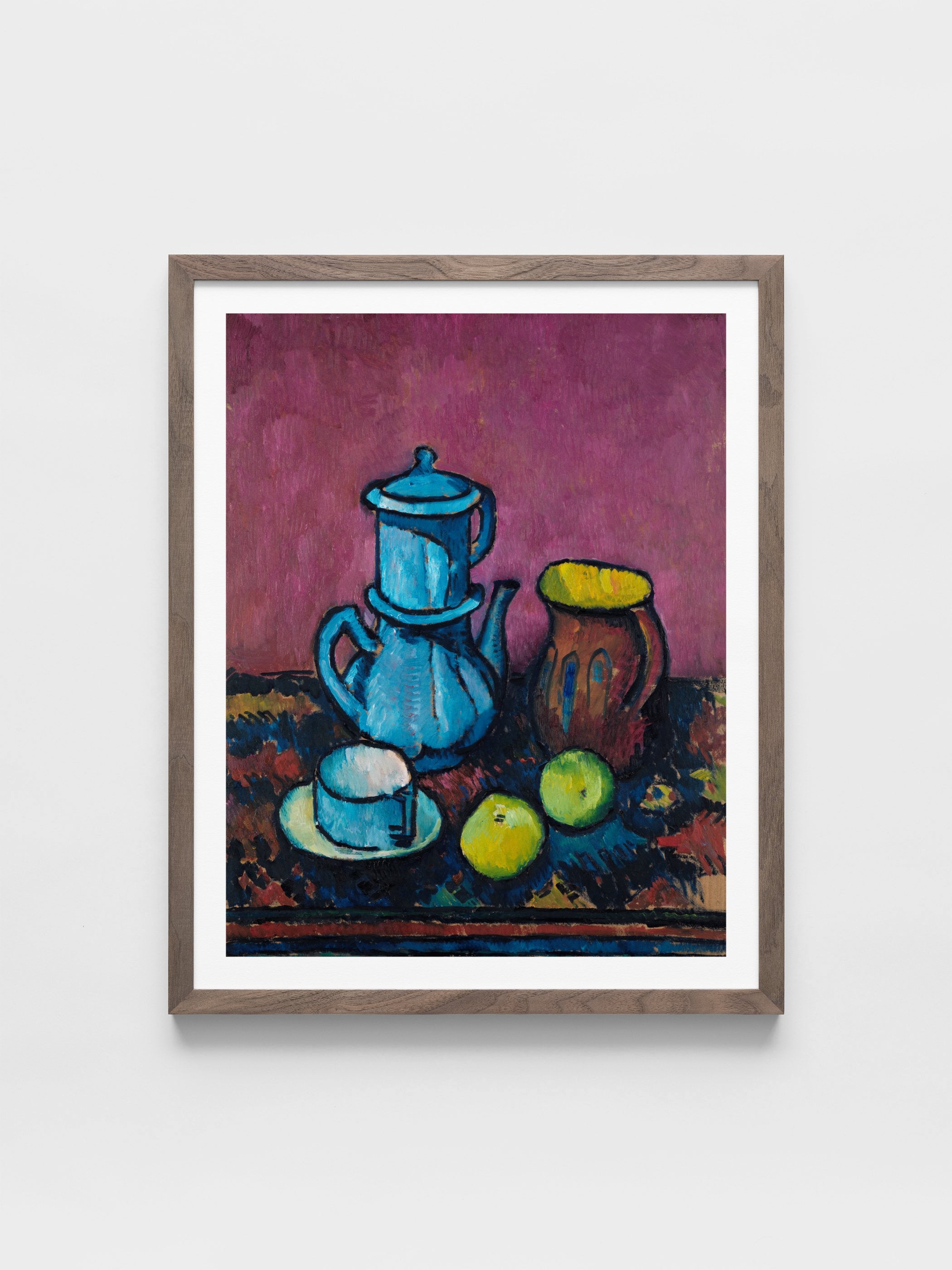 Alexander Kanoldt - Still life with coffee tableware and apples