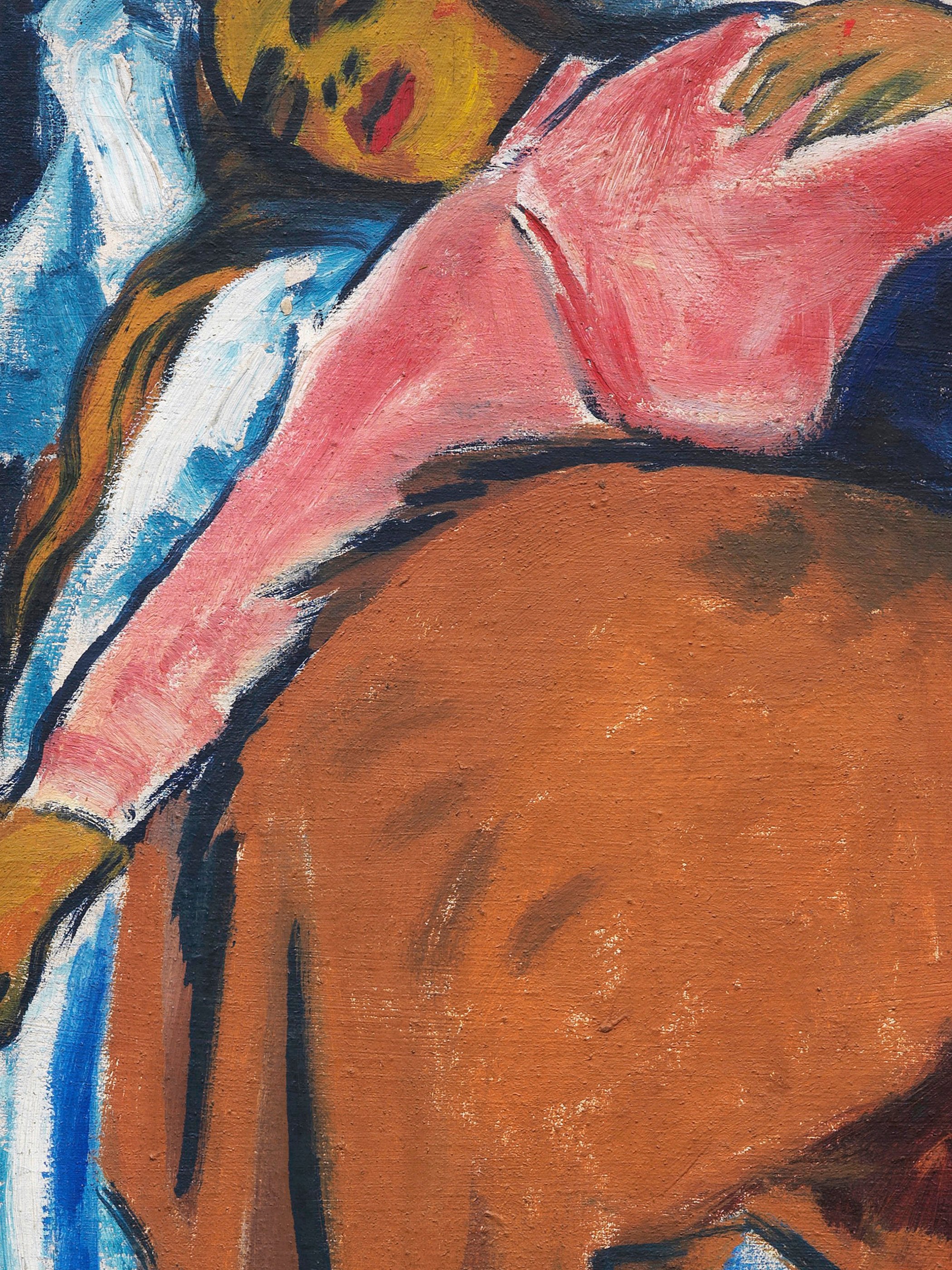 Hermann Max Pechstein - The Resting Woman