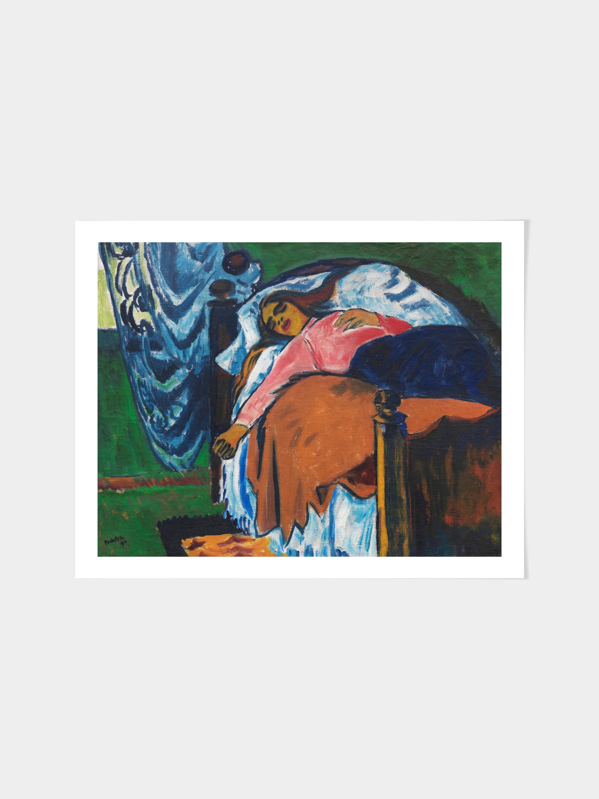 Hermann Max Pechstein - The Resting Woman