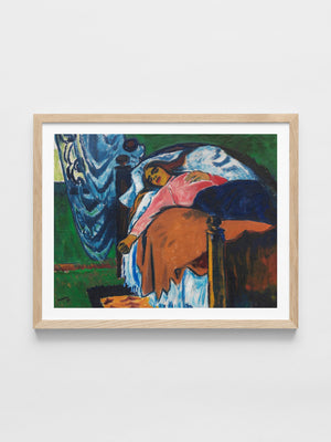Hermann Max Pechstein - The Resting Woman