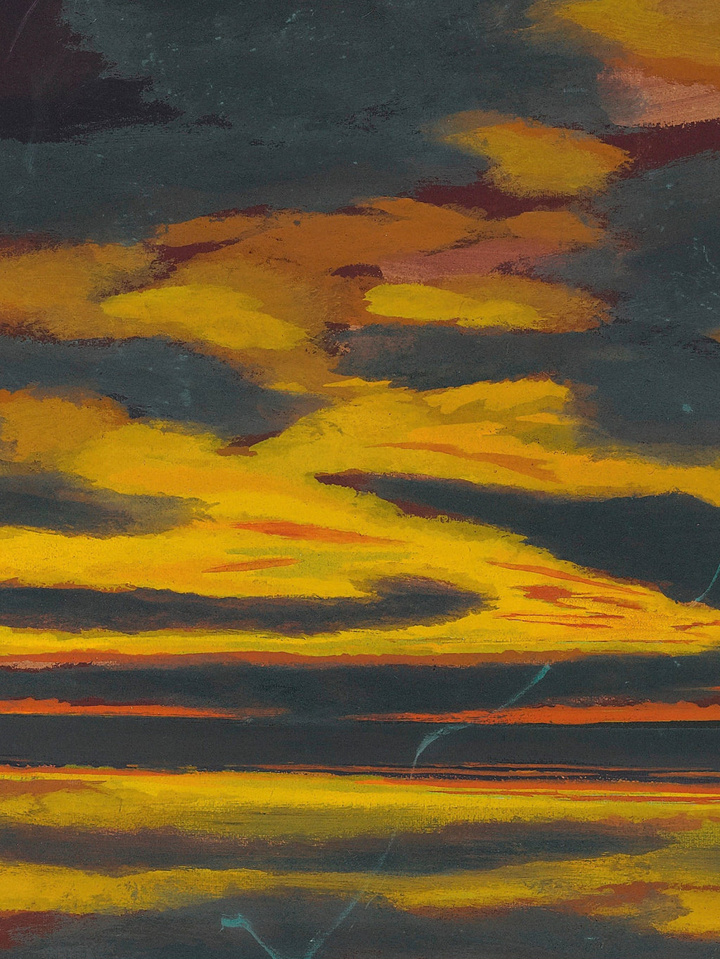 Léon Spilliaert - L’eclair Vert Sur La Mer
