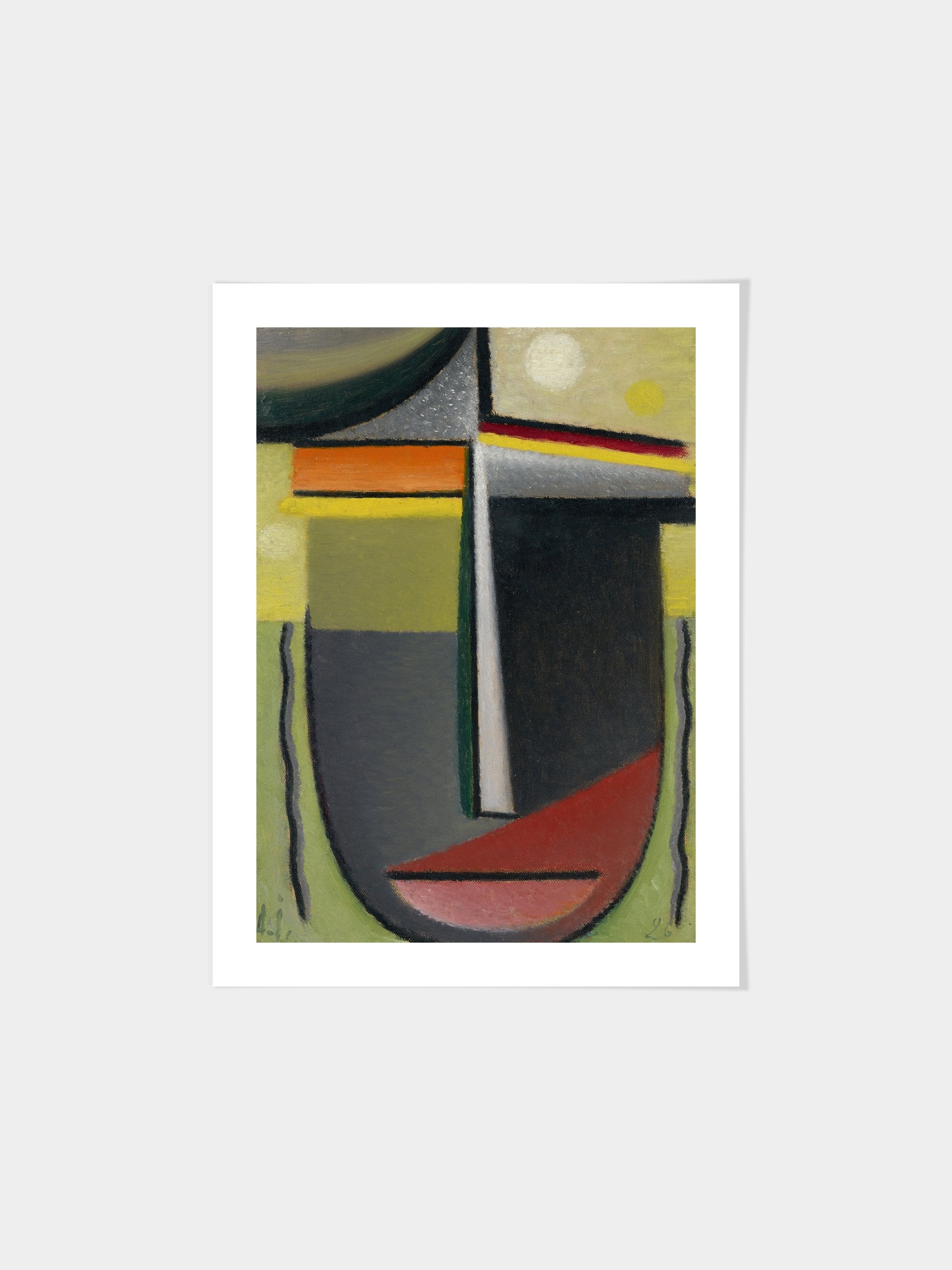 Alexej von Jawlensky - Abstract Head, Inner Vision Green-Gold