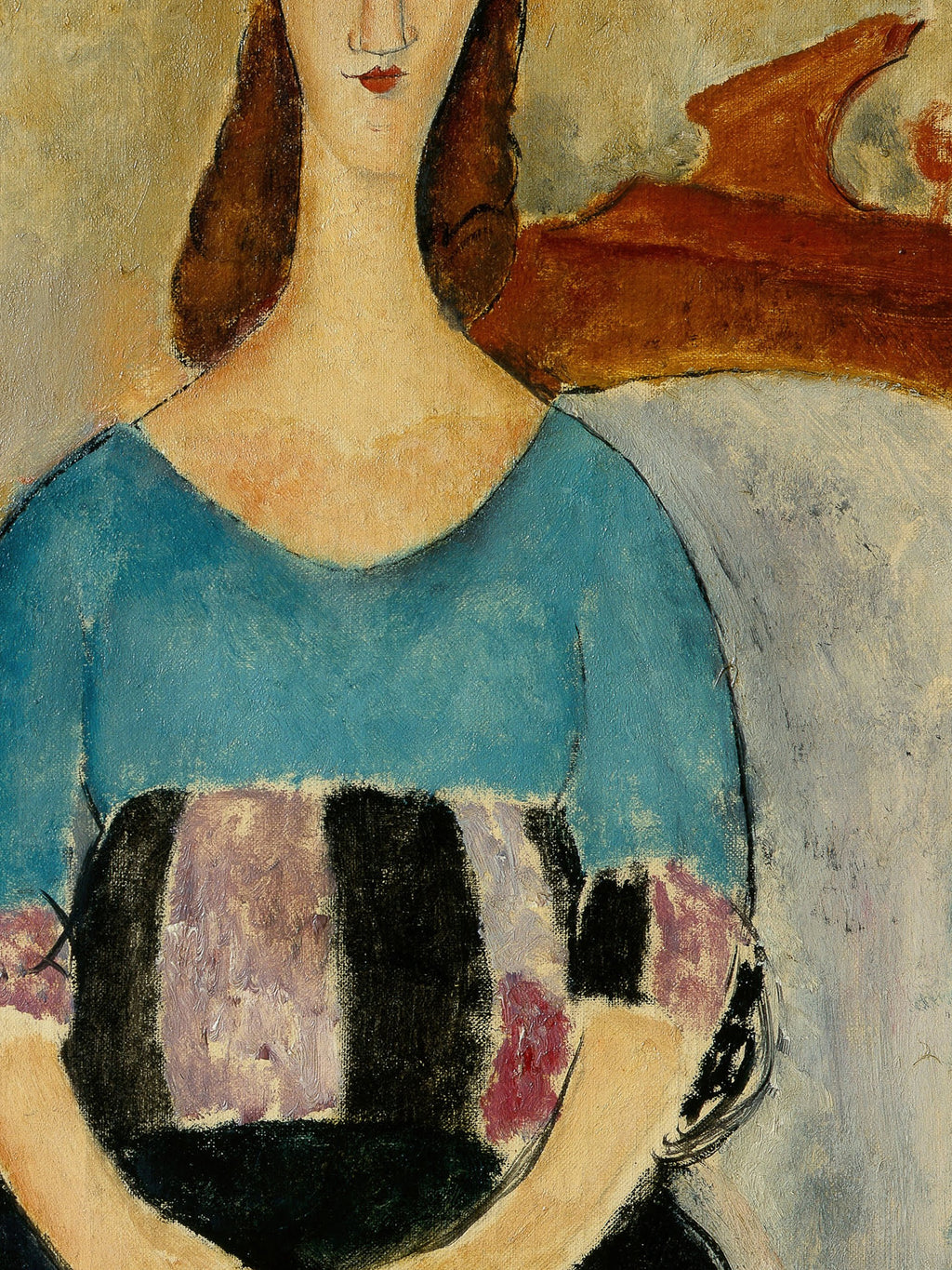 Amedeo Modigliani - Portrait of Jeanne Hebuterne, Seated