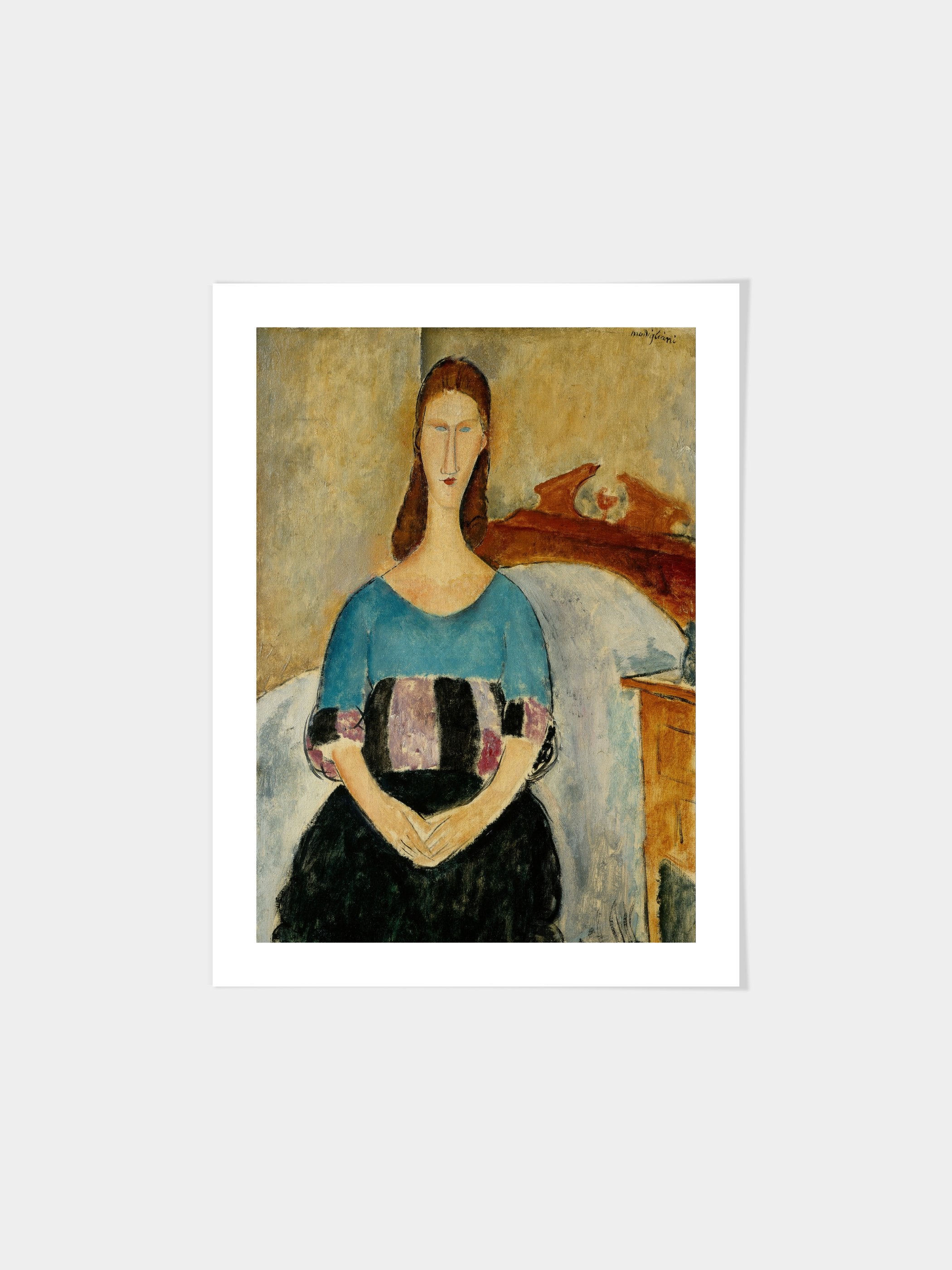 Amedeo Modigliani - Portrait of Jeanne Hebuterne, Seated