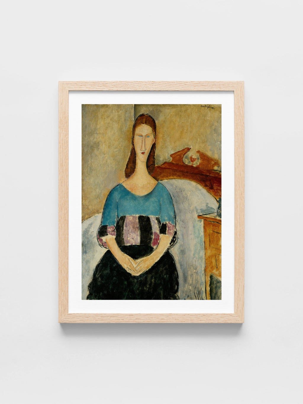 Amedeo Modigliani - Portrait of Jeanne Hebuterne, Seated