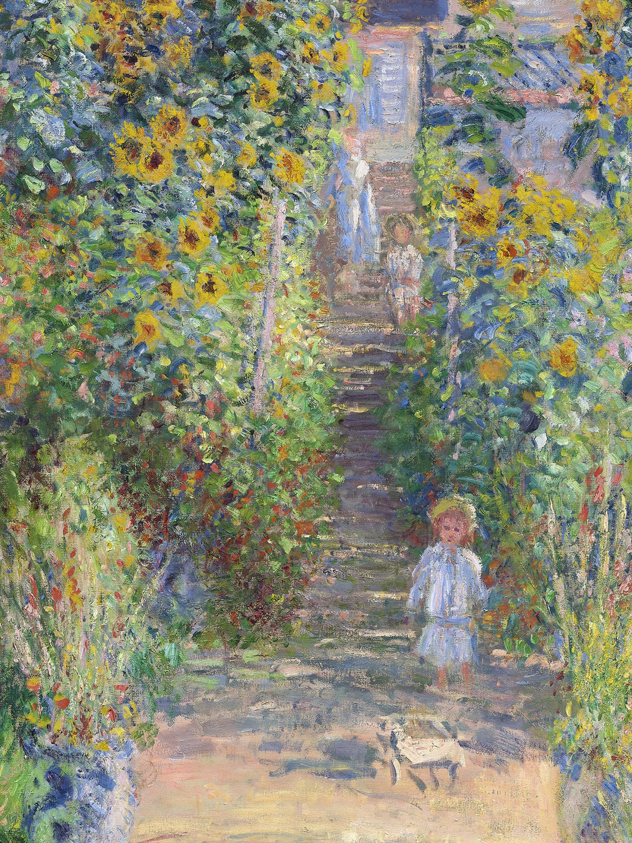Claude Monet - The Artist’s Garden at Vétheuil