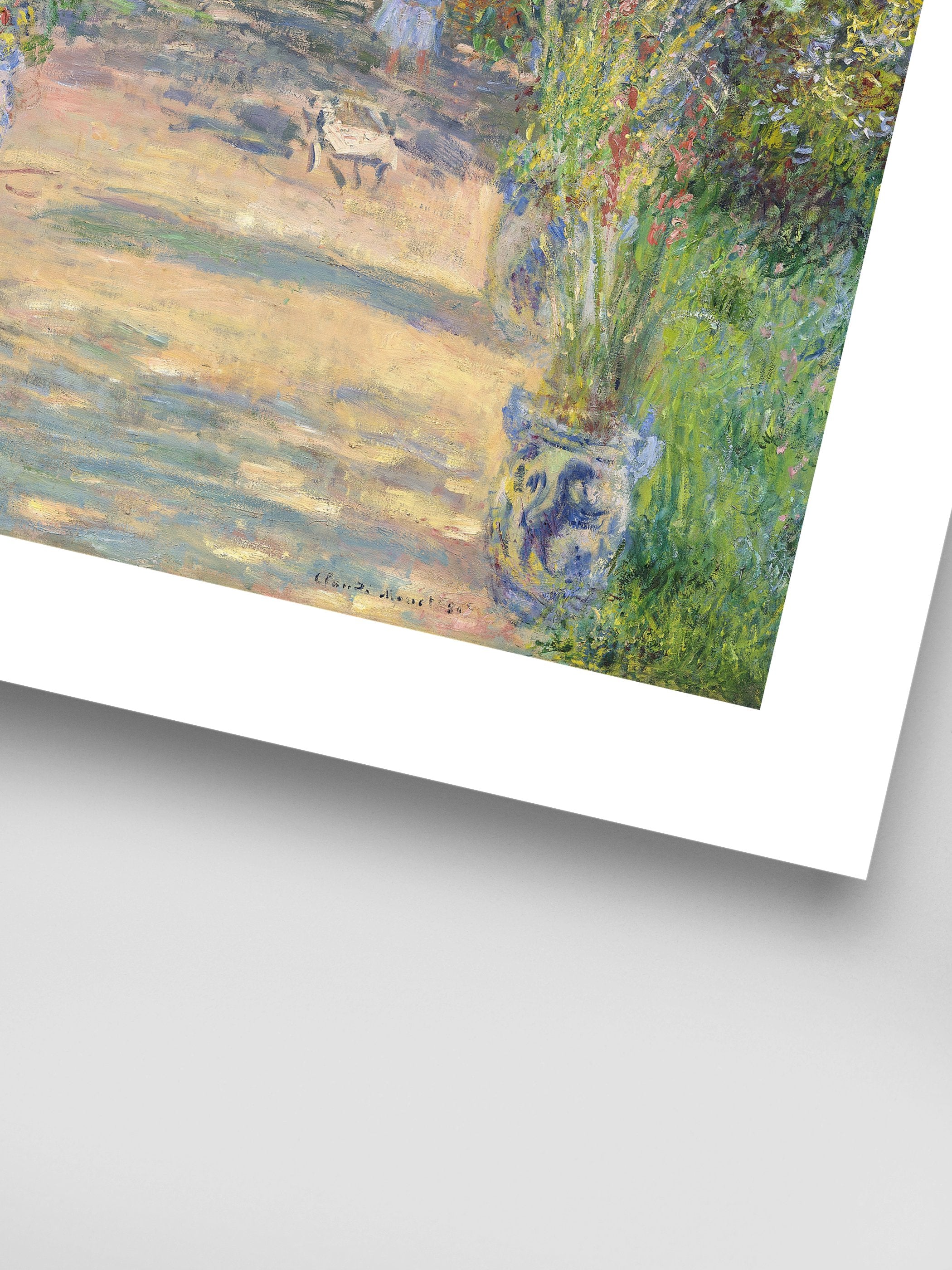 Claude Monet - The Artist’s Garden at Vétheuil