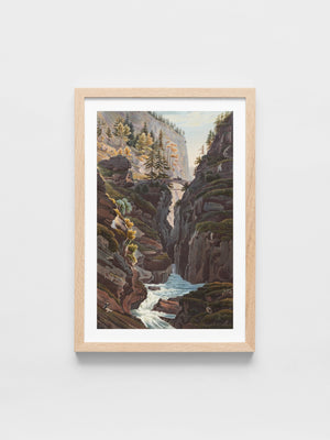 Johann Ludwig Bleuler - Le pont du milieu de la Via Mala