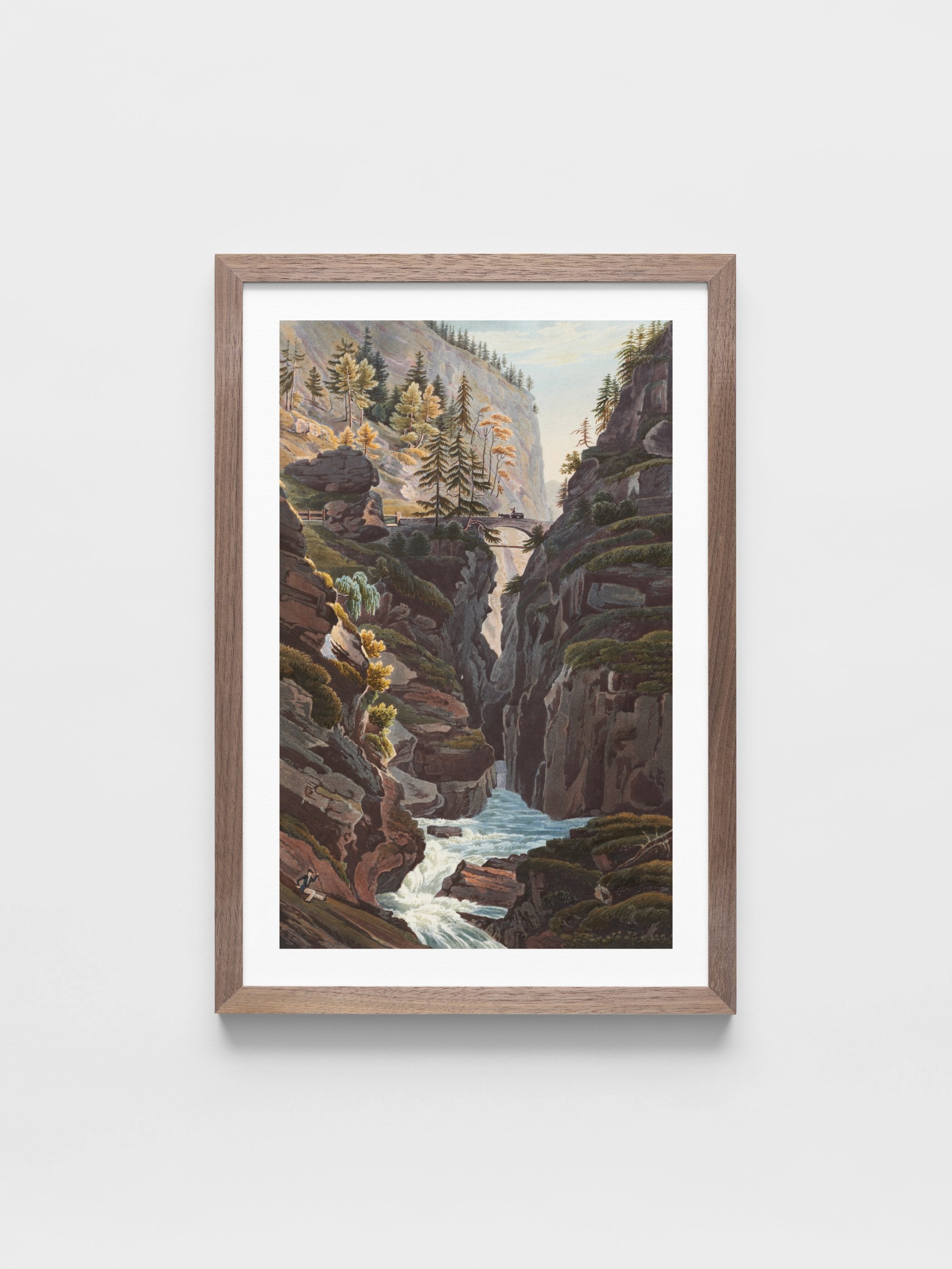 Johann Ludwig Bleuler - Le pont du milieu de la Via Mala