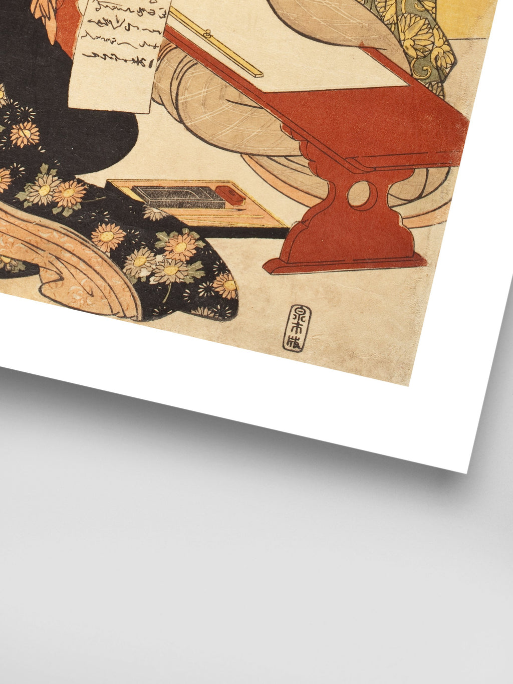 Kitagawa Utamaro - The Calligraphy Lesson