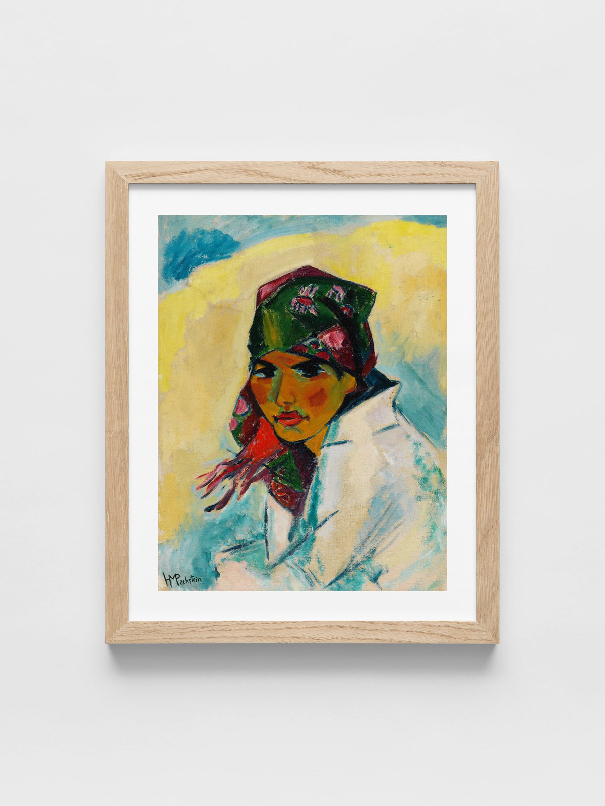 Hermann Max Pechstein - Lotte with Headscarf
