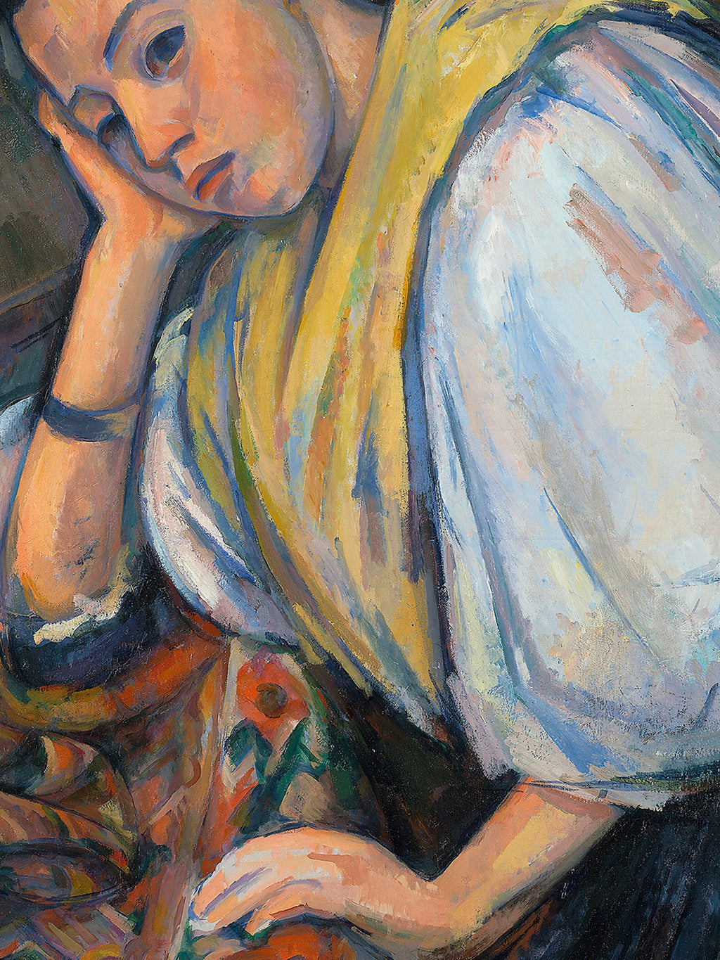 Young Italian Woman at a Table