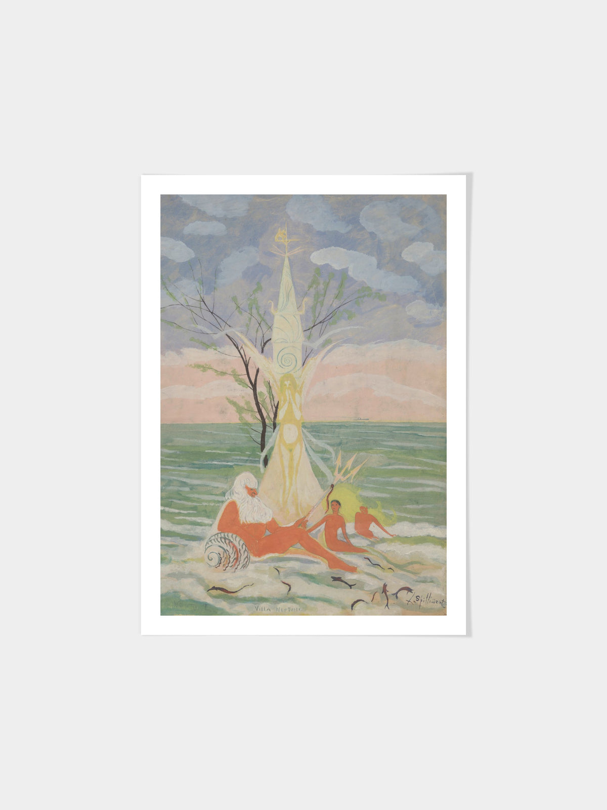 Neptunus, figuren en zee