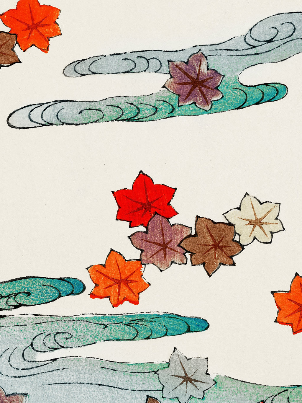 Autumn and water illustration
