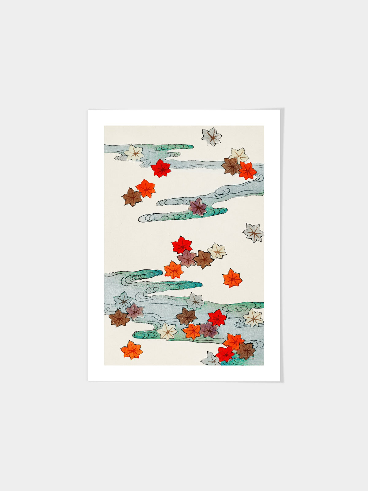 Autumn and water illustration