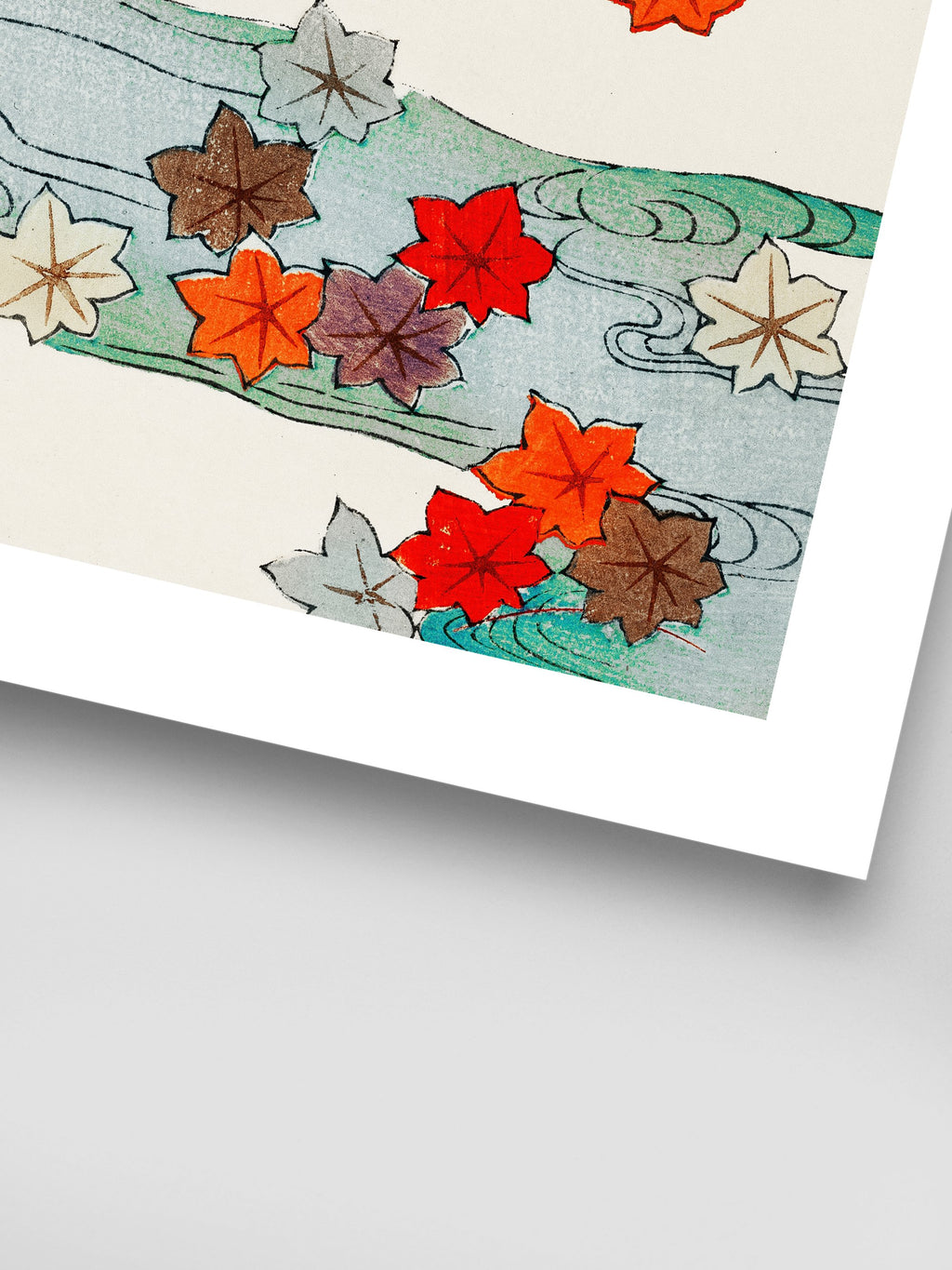 Autumn and water illustration