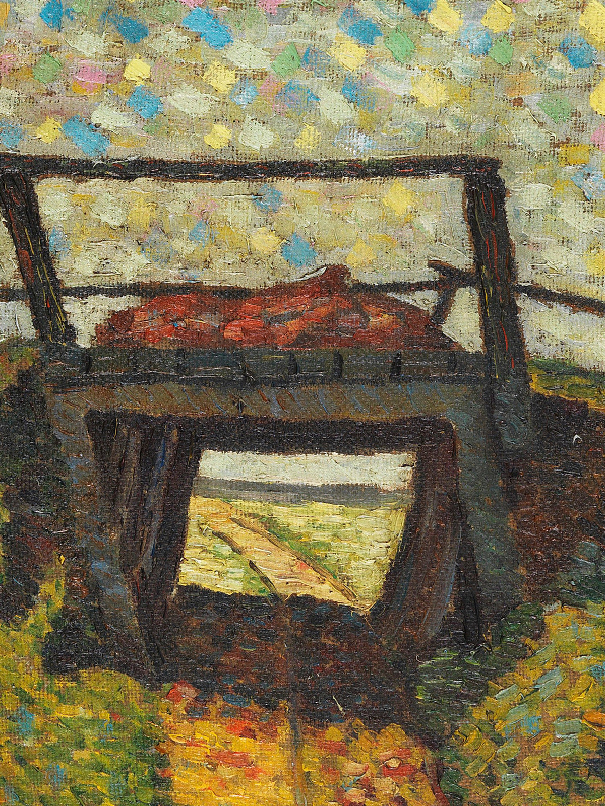Landschaft mit kleiner Brücke bei Soest