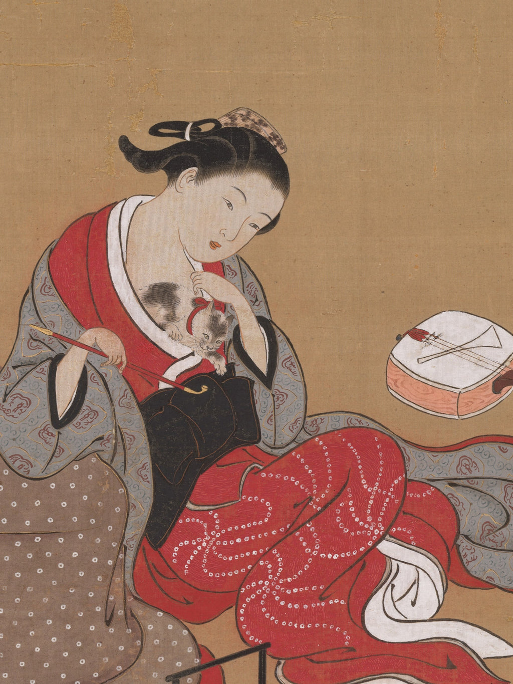 Courtesan with a Kitten