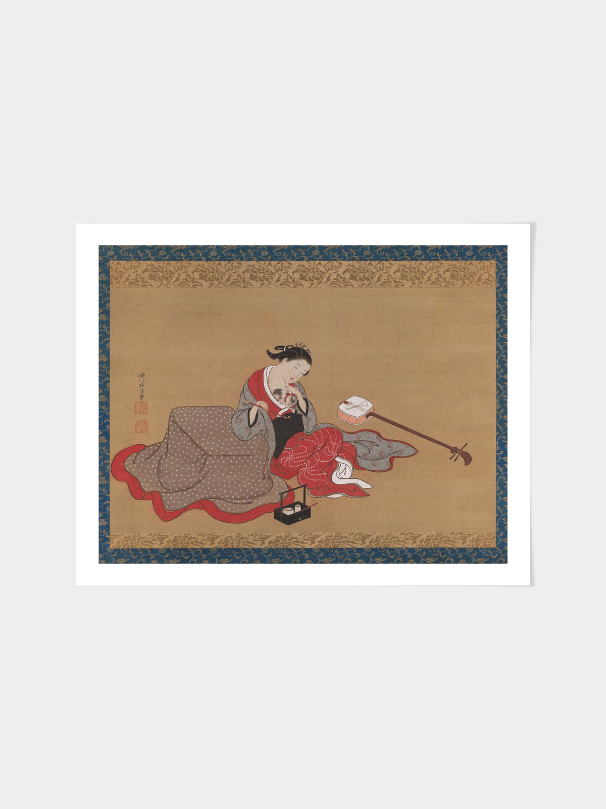 Courtesan with a Kitten