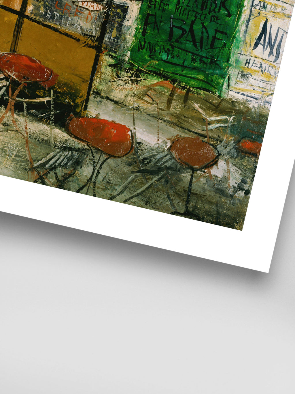 Café Terrace with Posters