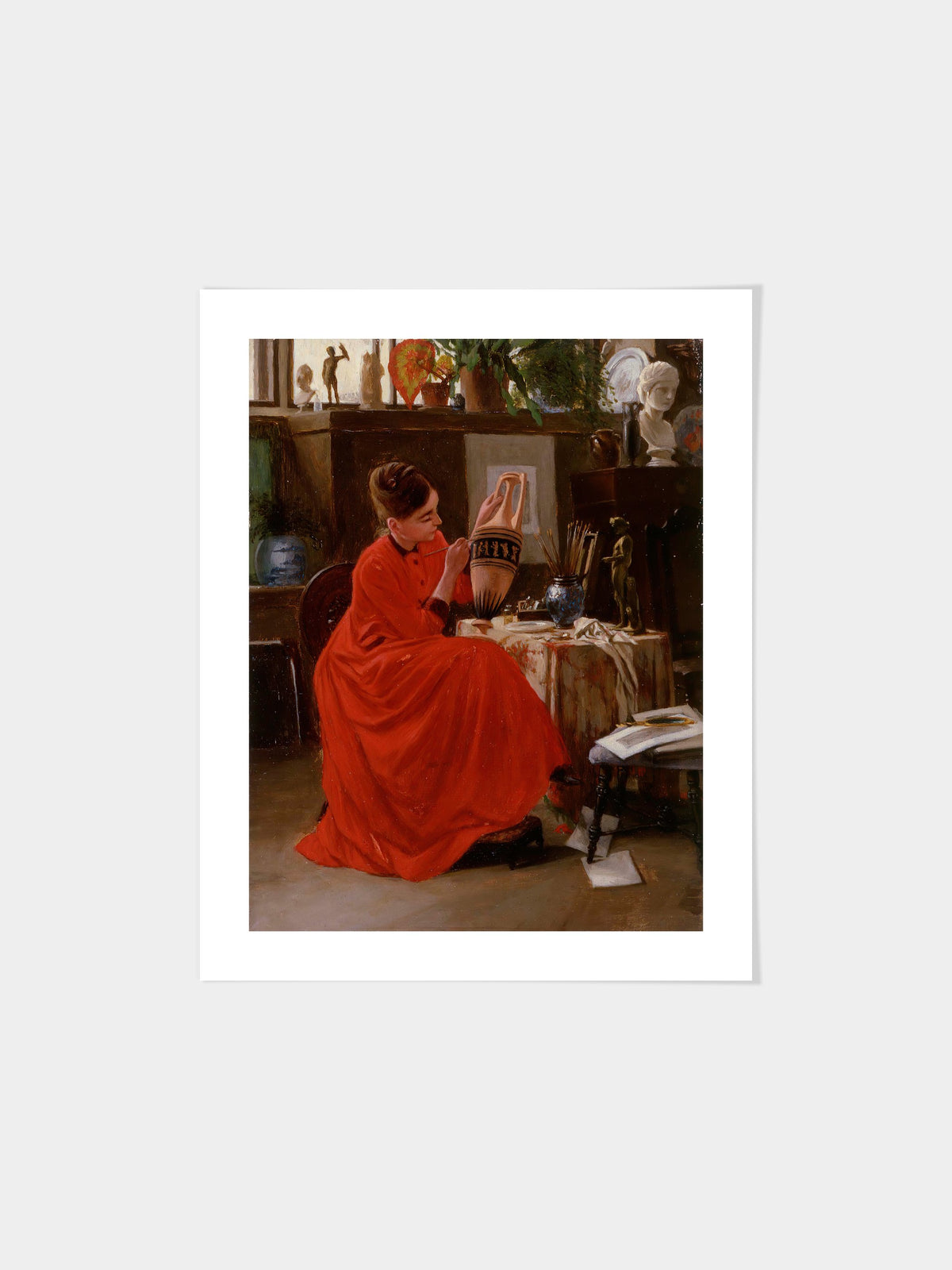 Interior With Vase Painter