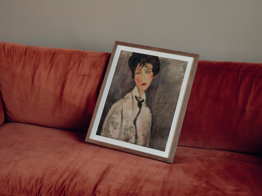 Amedeo Modigliani - Femme a la cravatte noire (Woman with Black Tie)