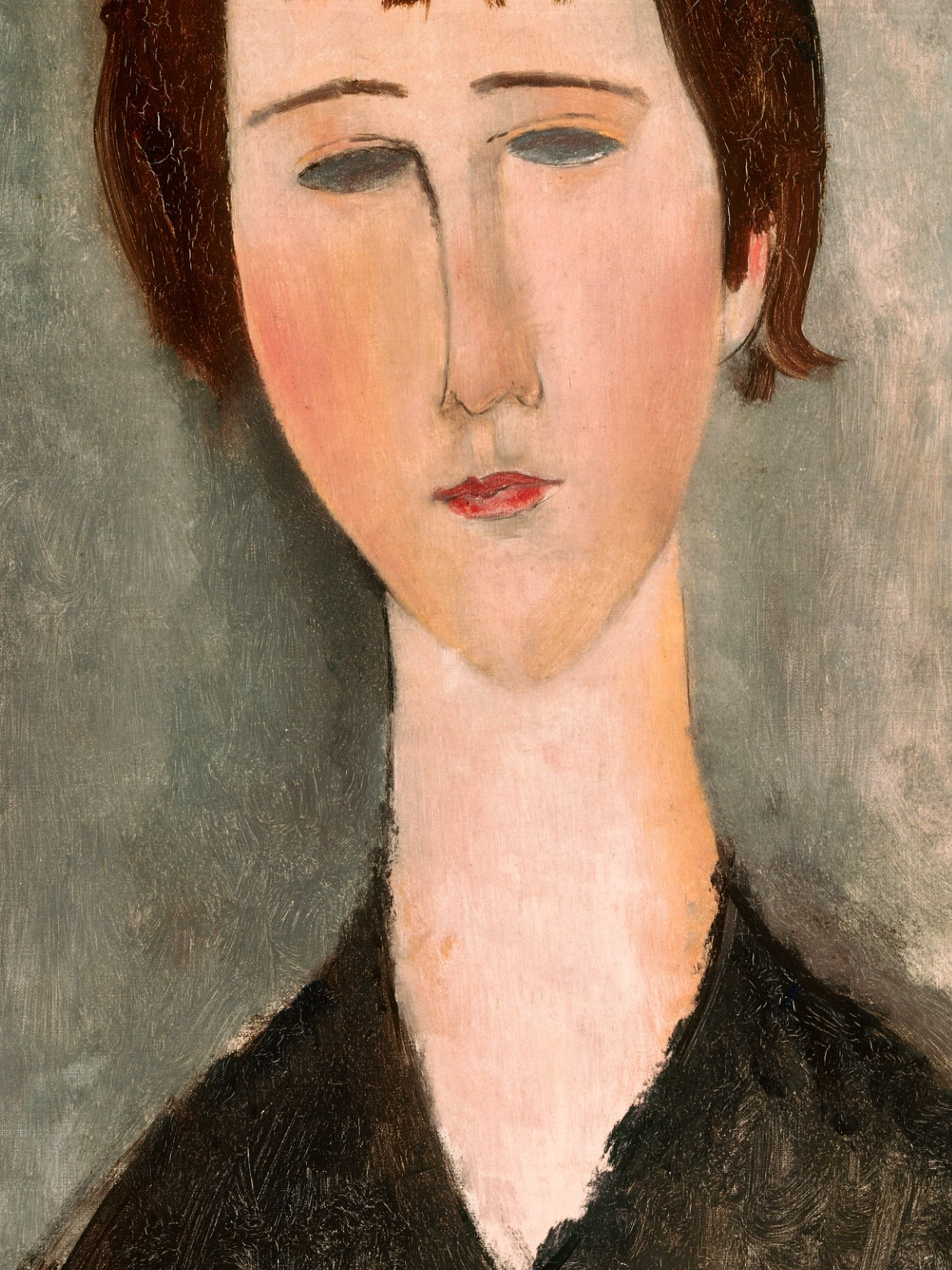 Amedeo Modigliani - Girl With a Dark Fringe