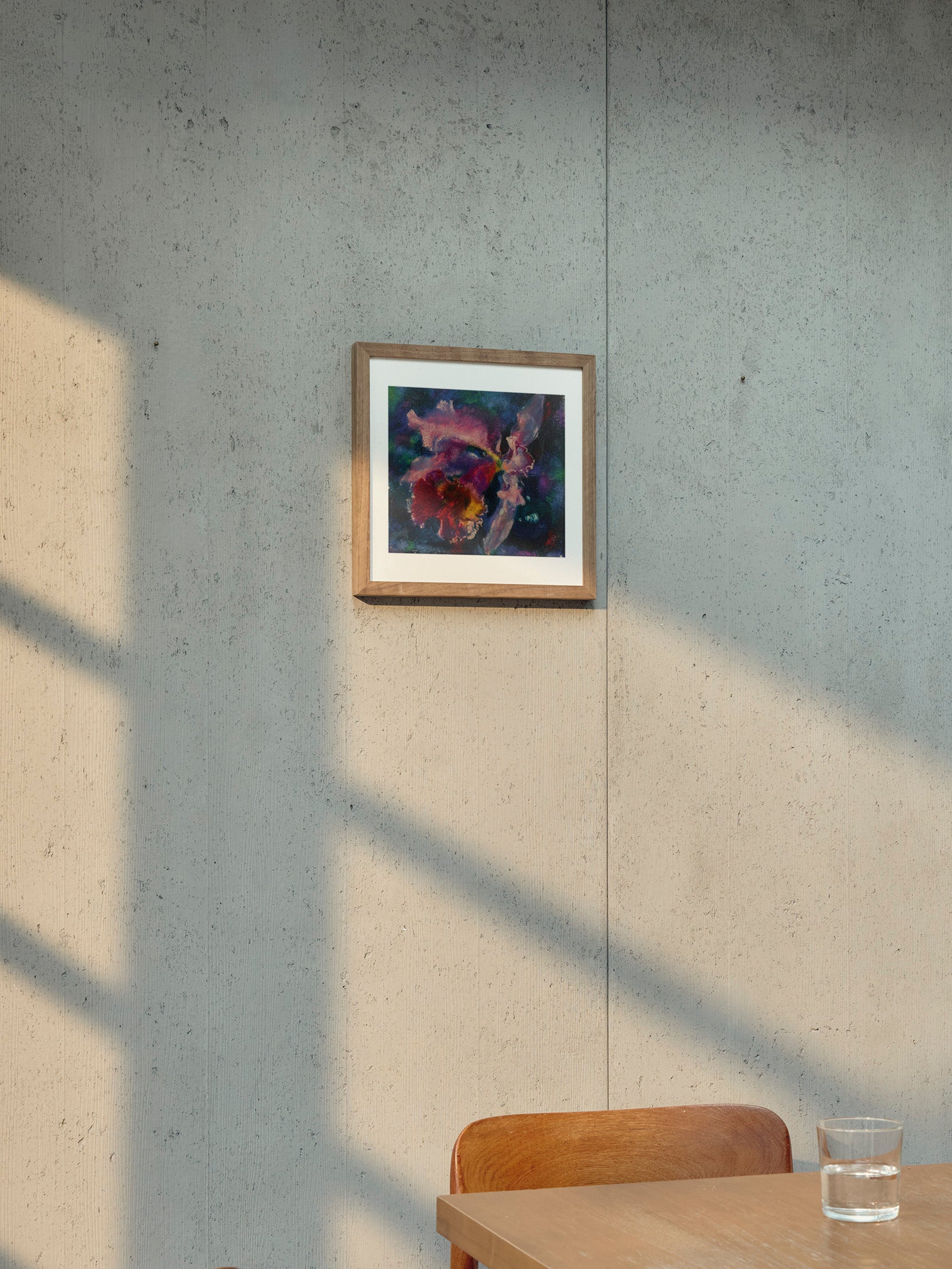 Augusto Giacometti - Orchidee auf blauem Grund