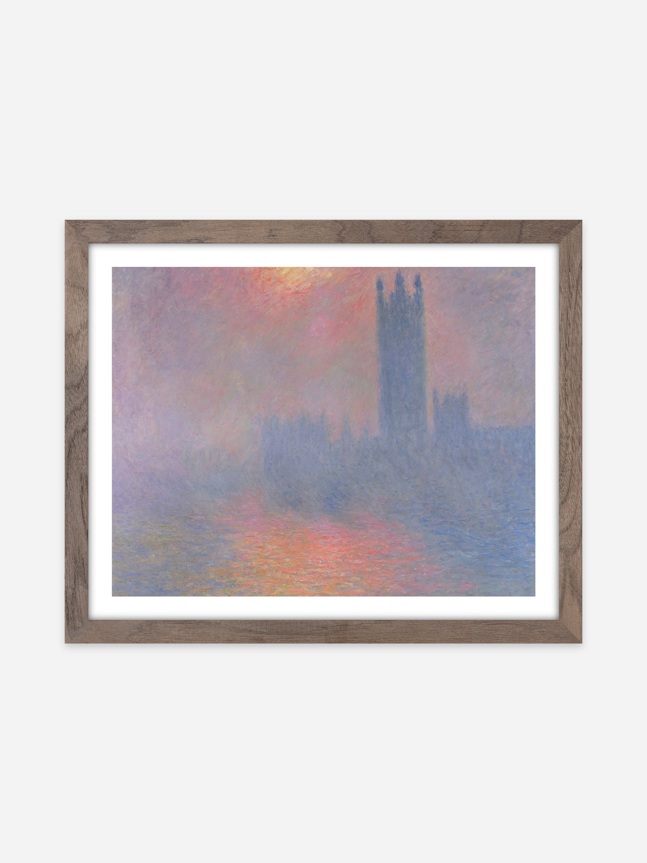 Claude Monet - The Houses of Parliament, London, with the sun breaking through the fog