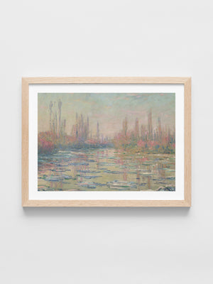 Claude Monet - The Thaw on the Seine, near Vetheuil, France
