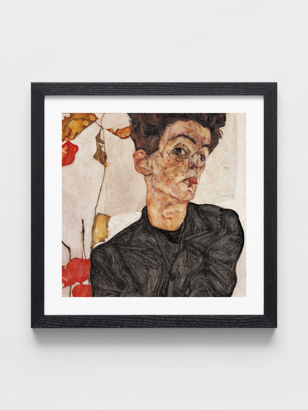 Egon Schiele - Self-Portrait with Fruit