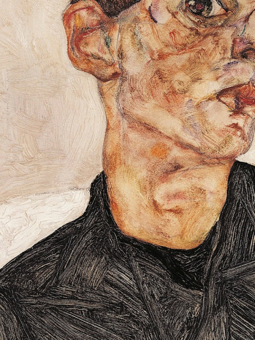 Egon Schiele - Self-Portrait with Fruit