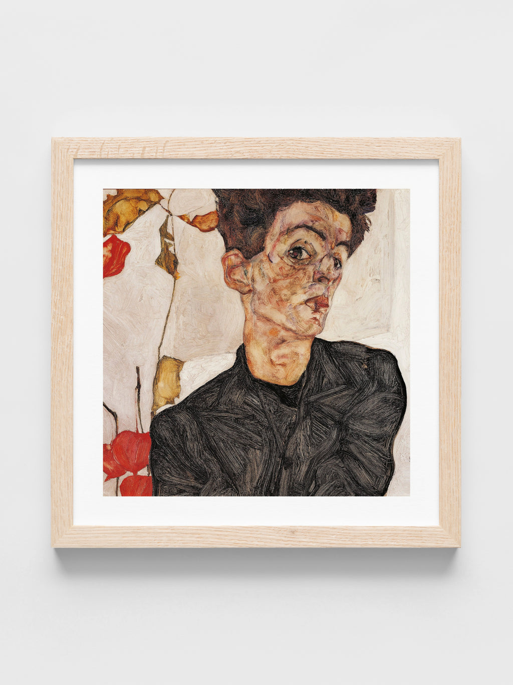 Egon Schiele - Self-Portrait with Fruit