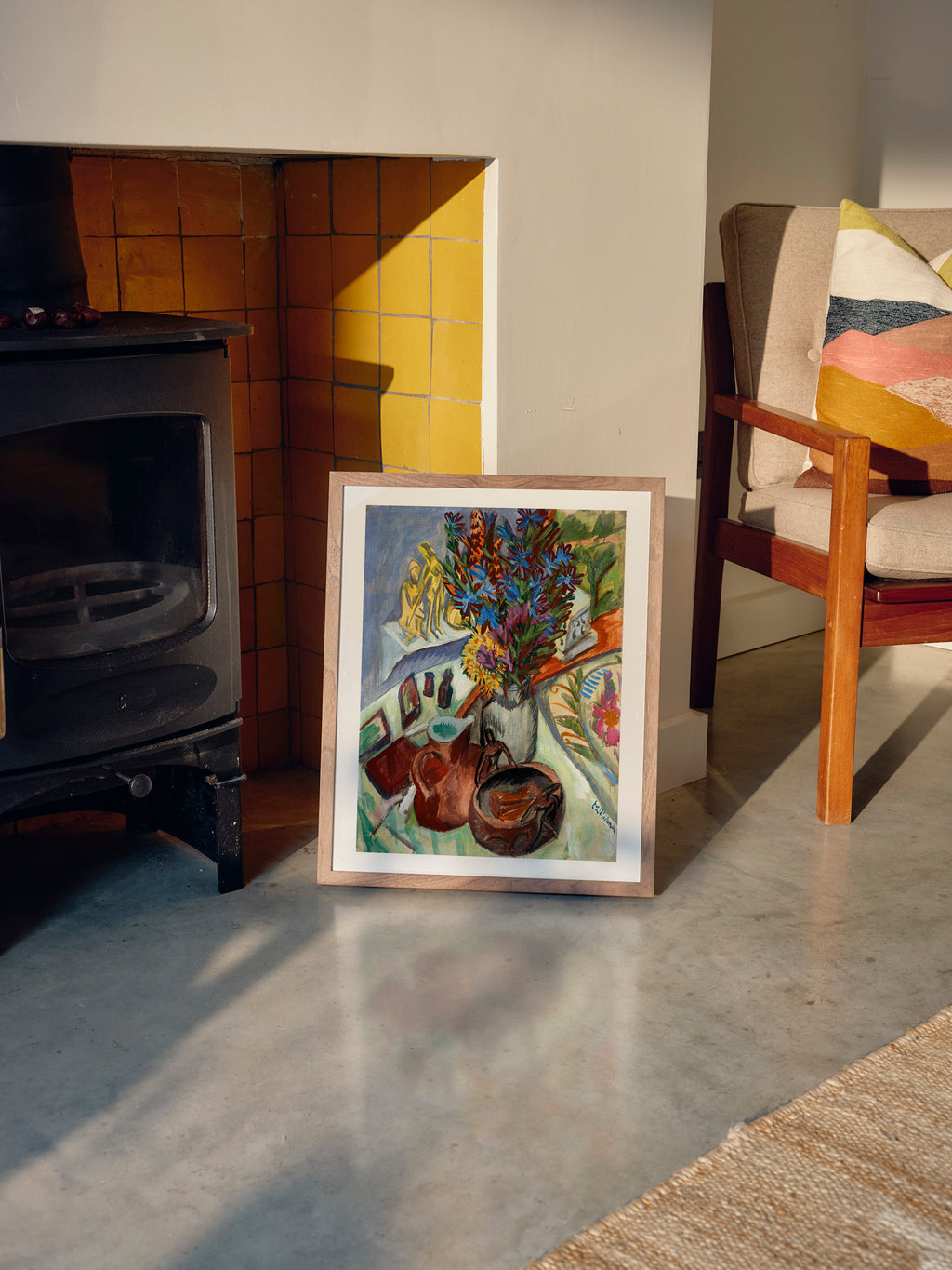 Still Life with Jug and African Bowl