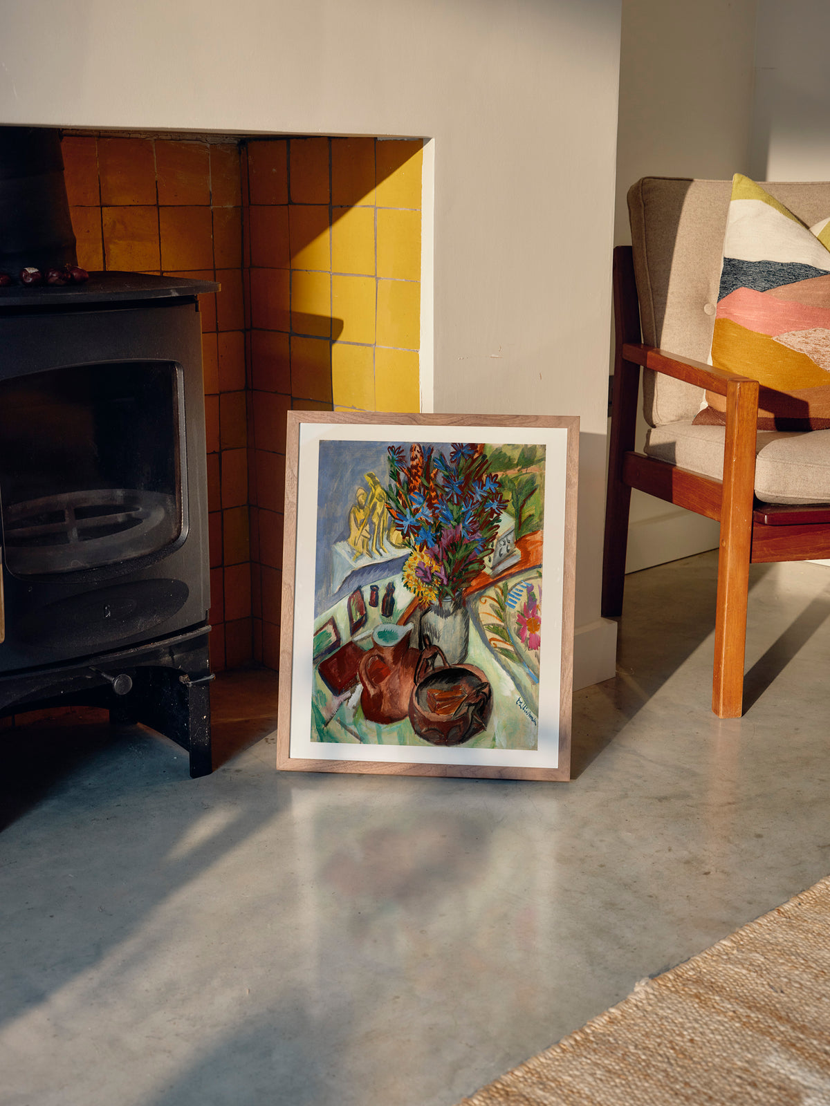 Still Life with Jug and African Bowl