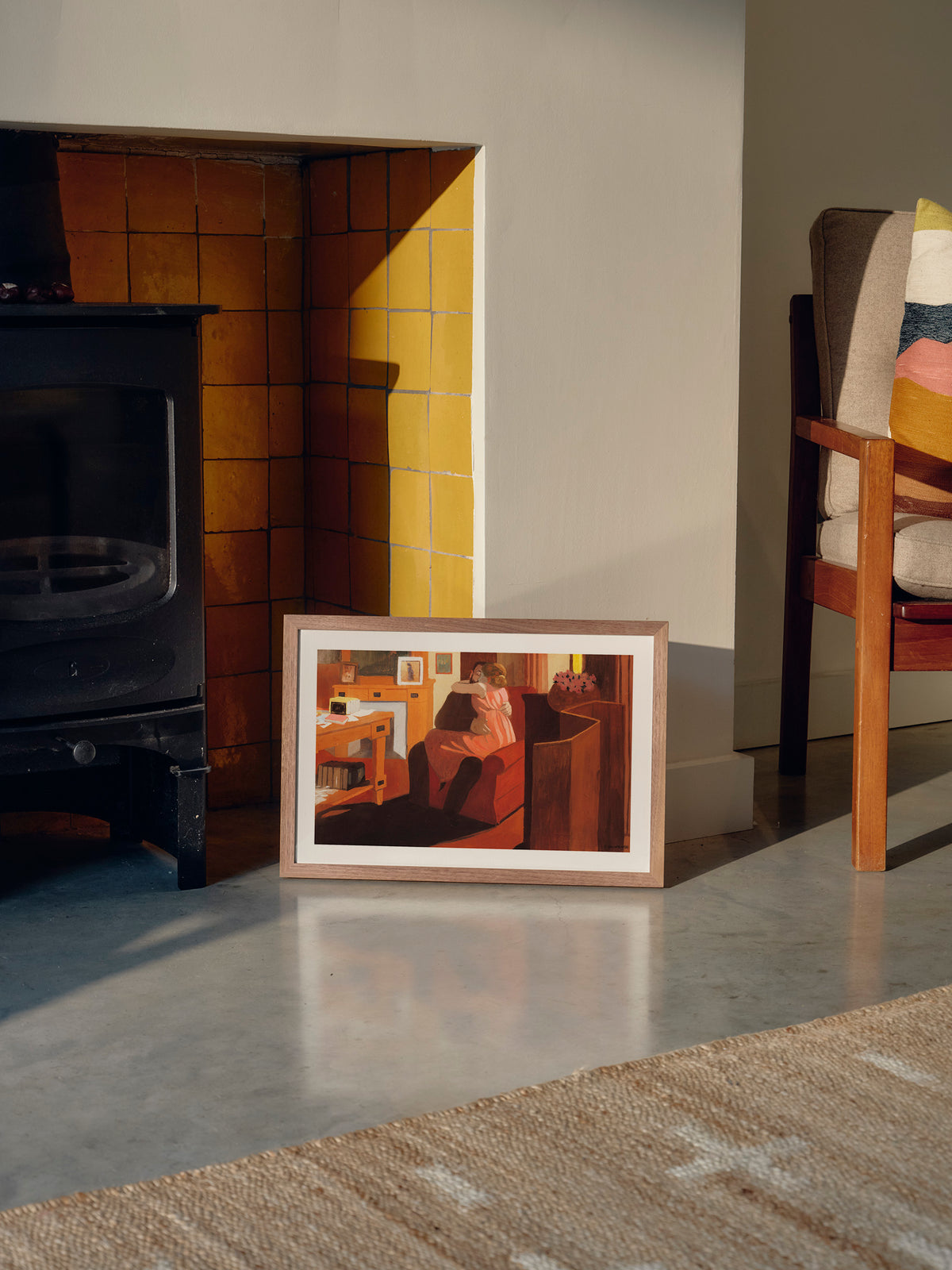 Intimacy, Couple in an Interior with a Partition