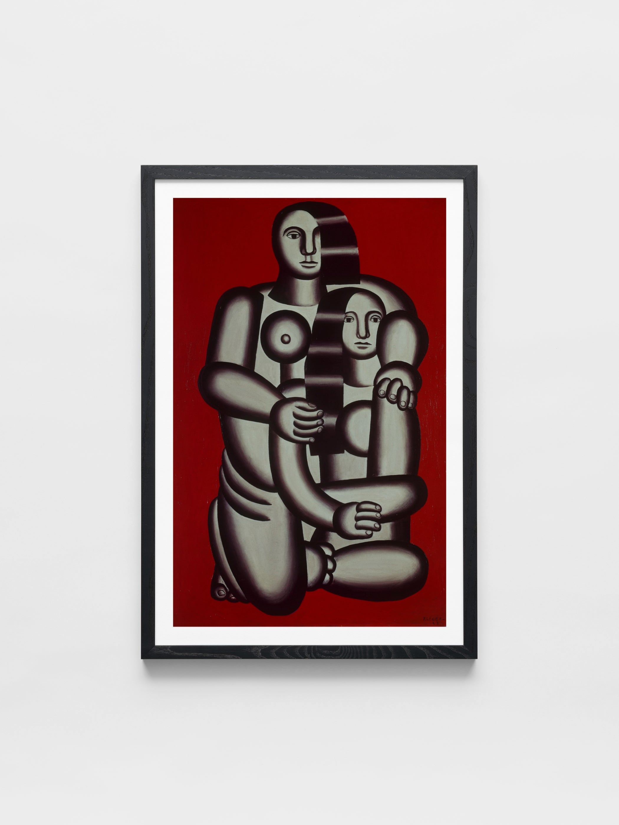 Fernand Leger - Two figures, naked on red bottom