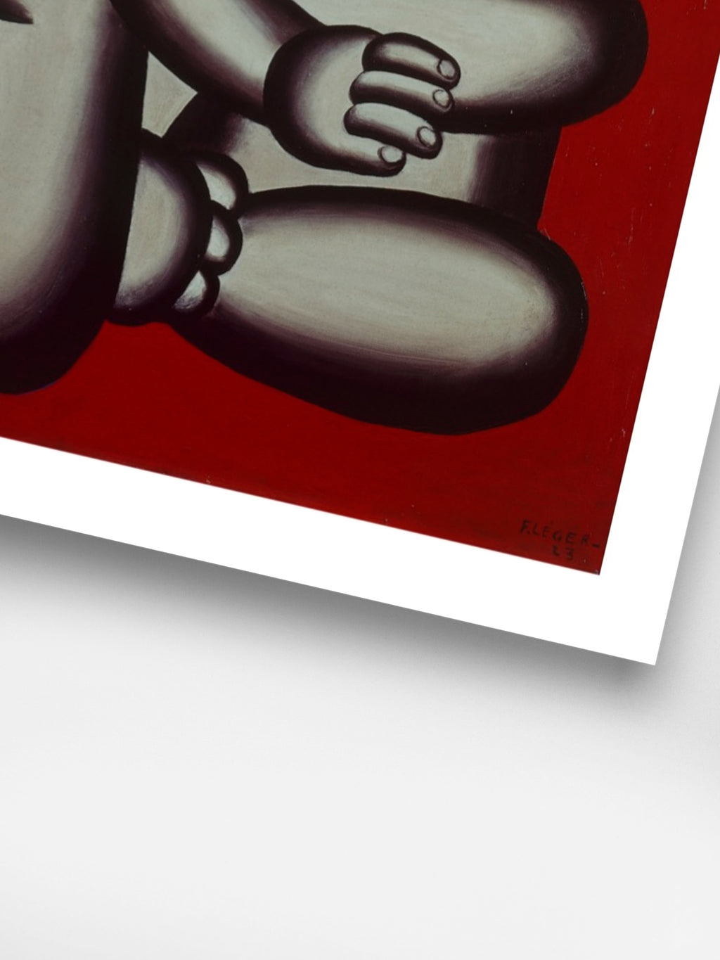 Fernand Leger - Two figures, naked on red bottom