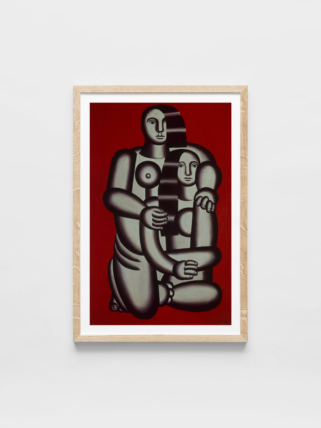 Fernand Leger - Two figures, naked on red bottom
