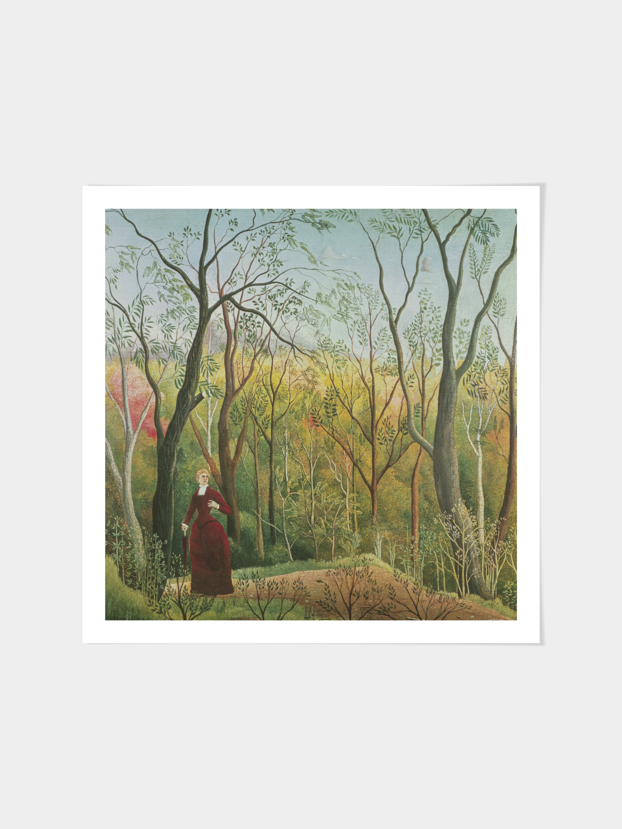 Henri J.F. Rousseau - The Walk in the Forest