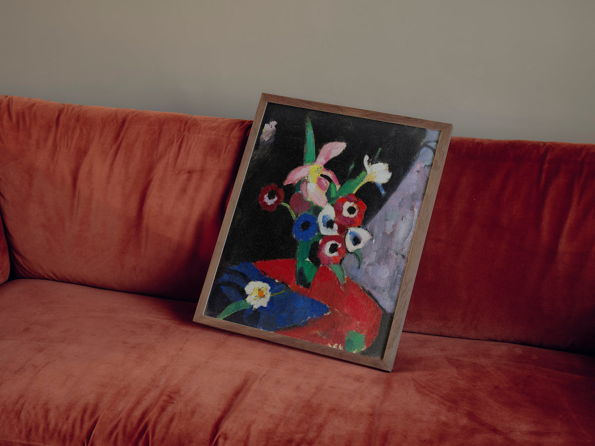 Flower Still Life on a Black Background II