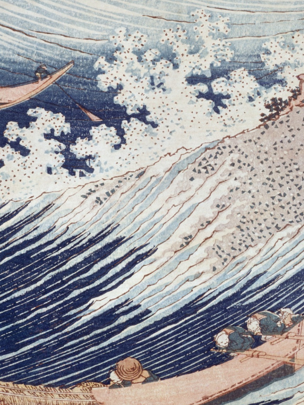 Katsushika Hokusai - A Wild Sea at Choshi