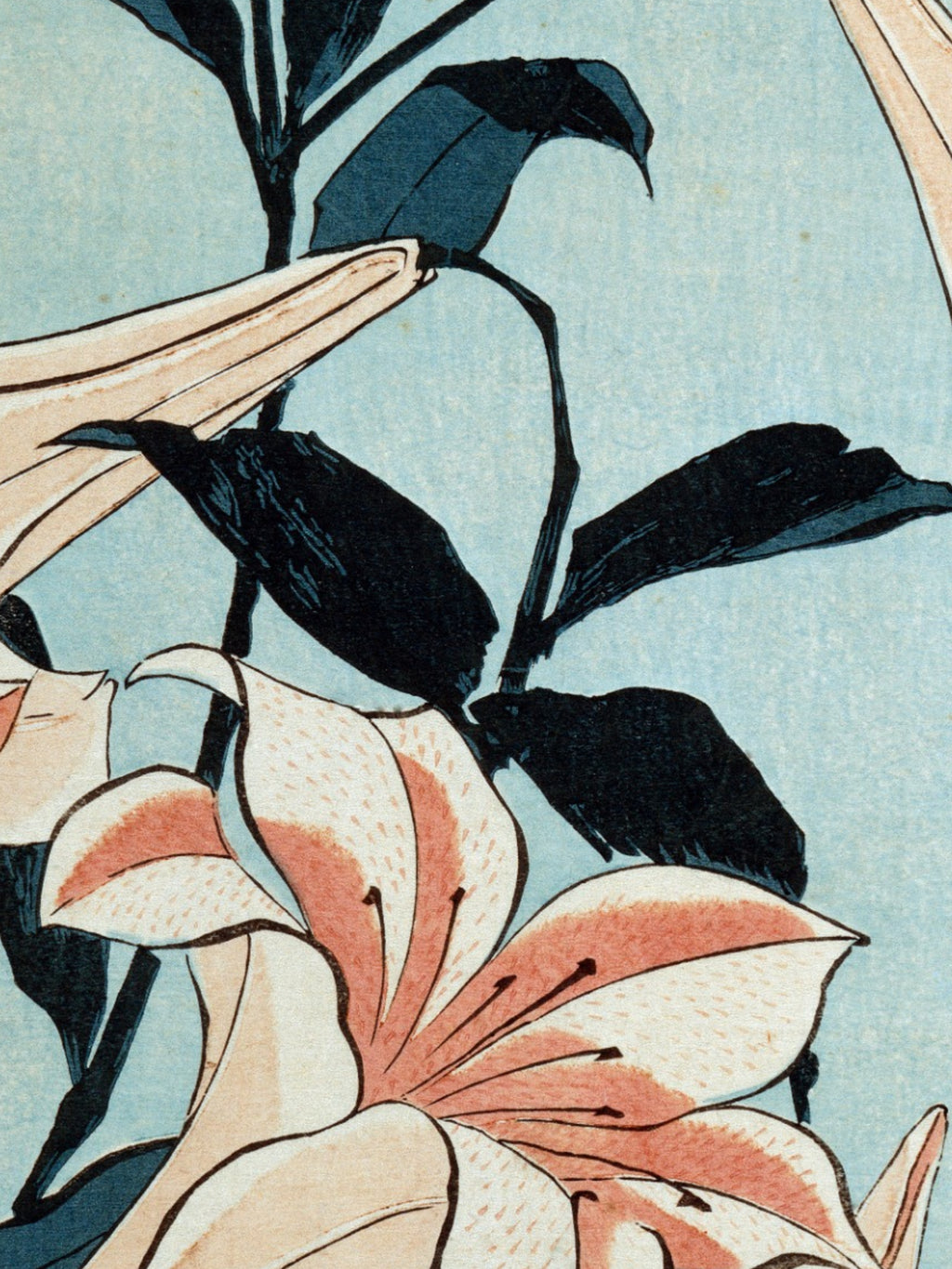 Katsushika Hokusai - Trumpet lilies
