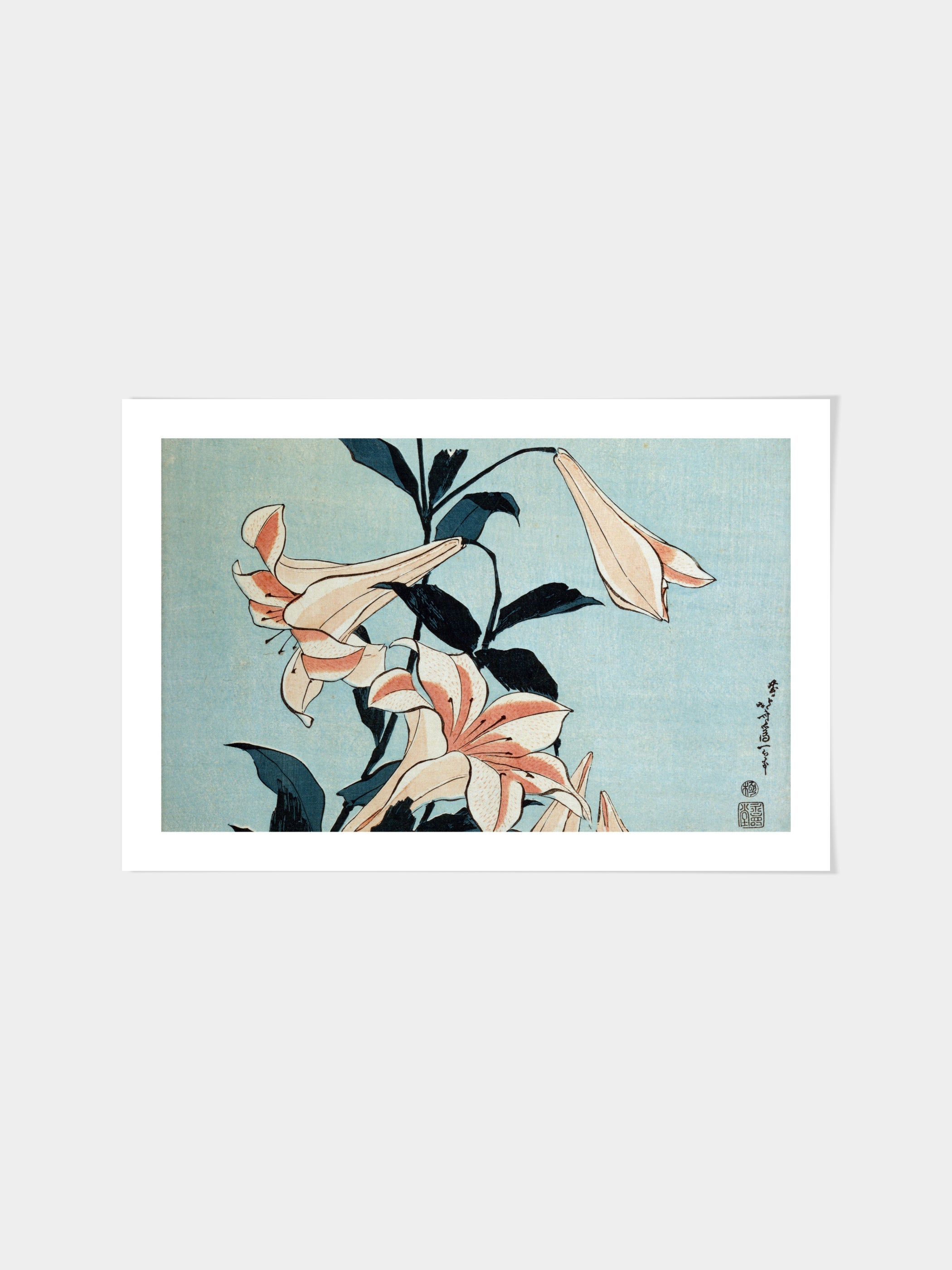 Katsushika Hokusai - Trumpet lilies