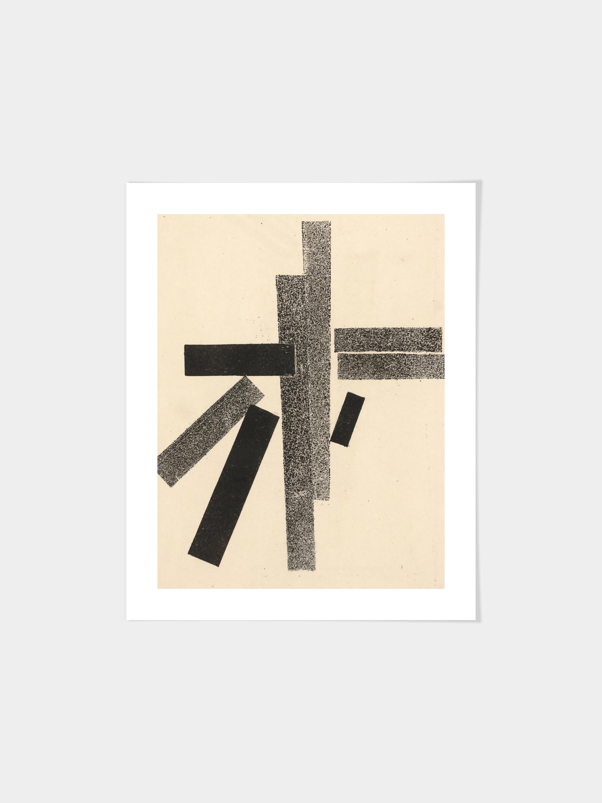 Kazimir Malevich - Three Black and Five Grey Elements