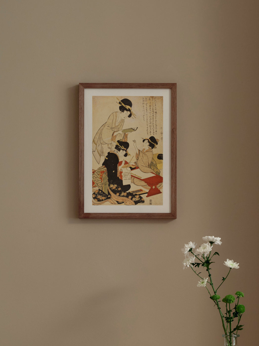 Kitagawa Utamaro - The Calligraphy Lesson