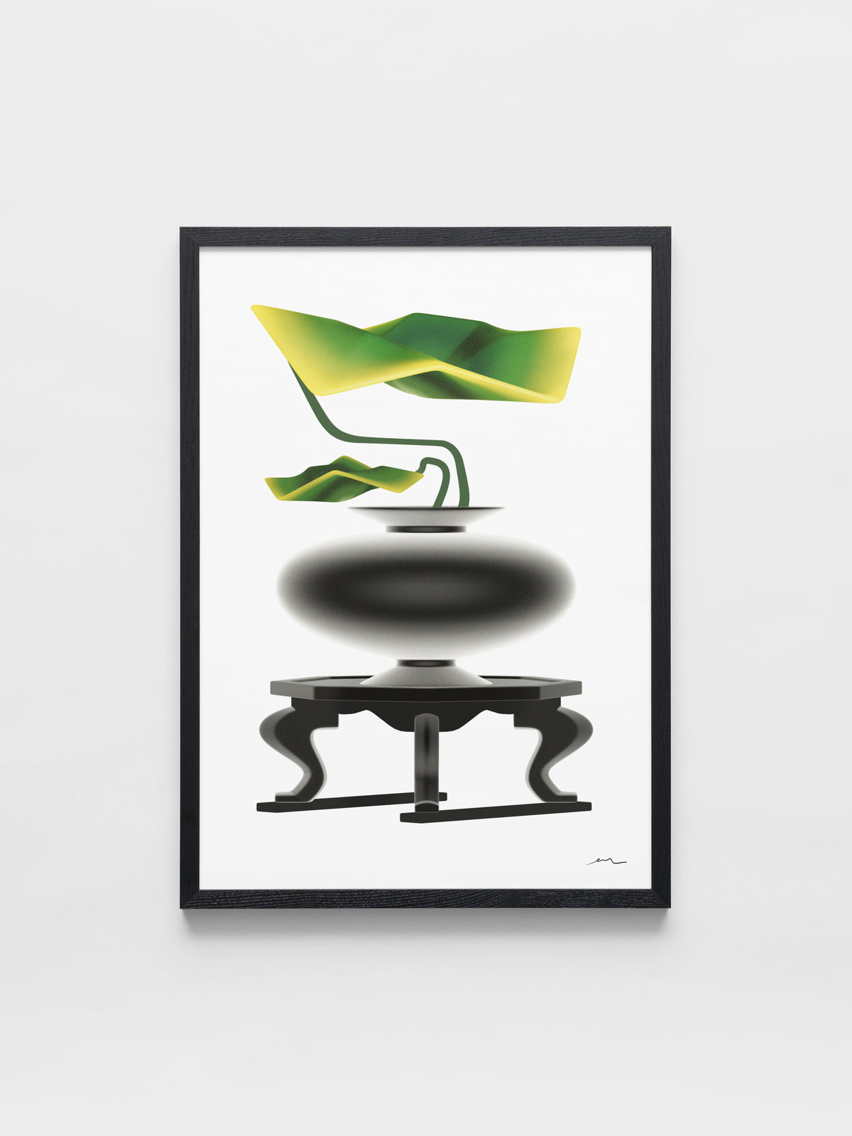 Still life Painting of Vessels and Plants