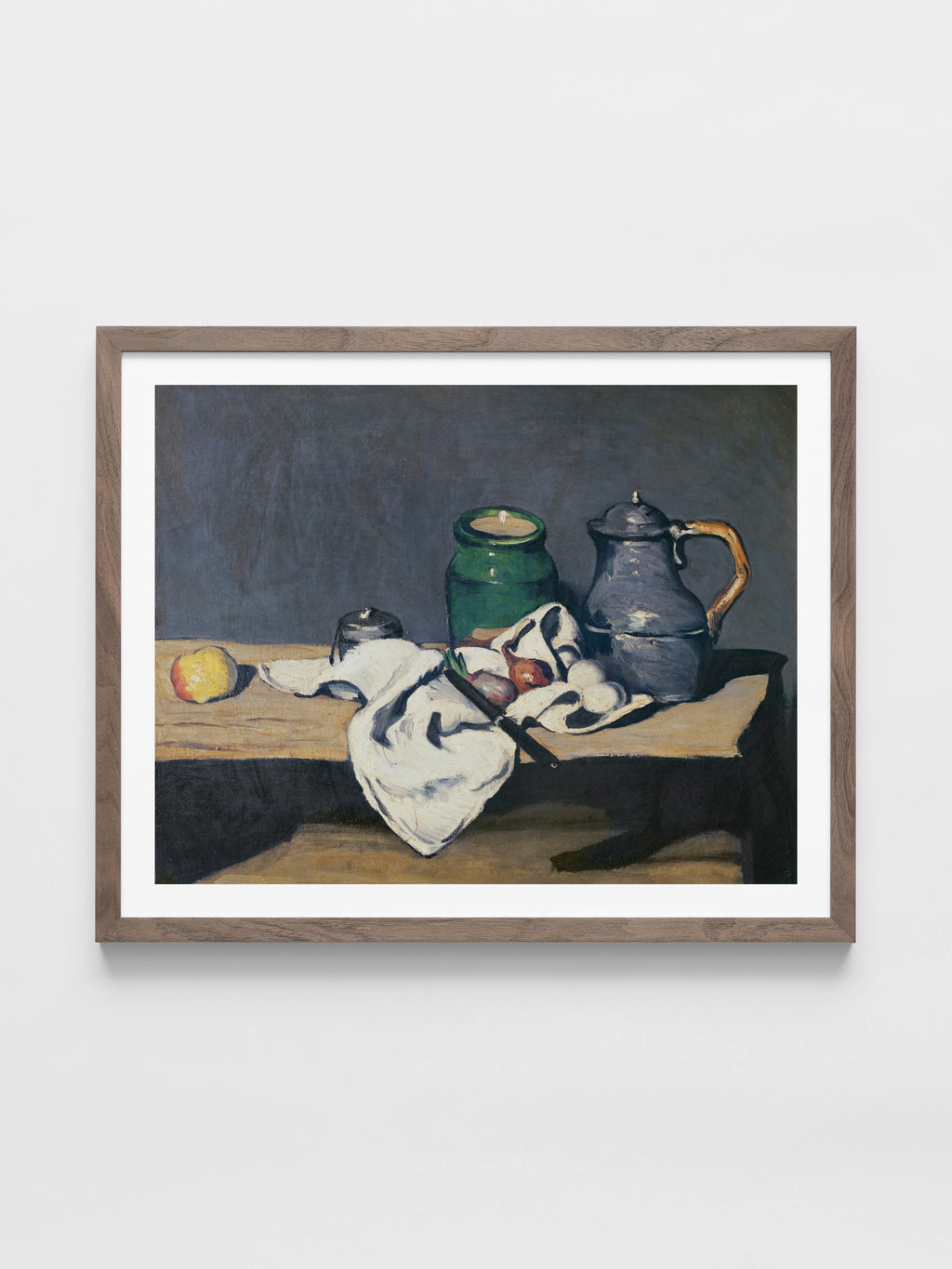 Still life with a tin kettle