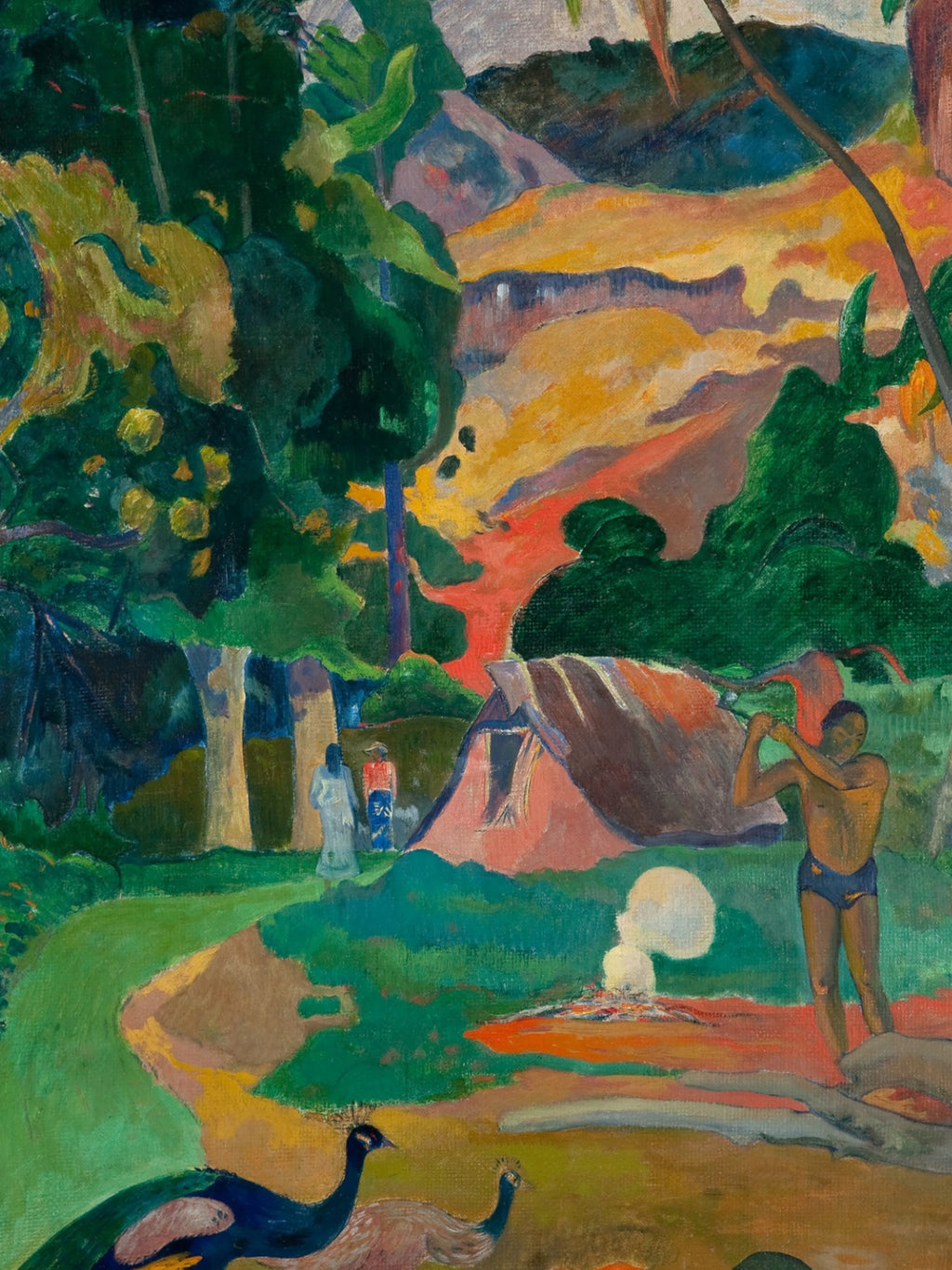 Paul Gauguin - Matamoe or, Landscape with Peacocks