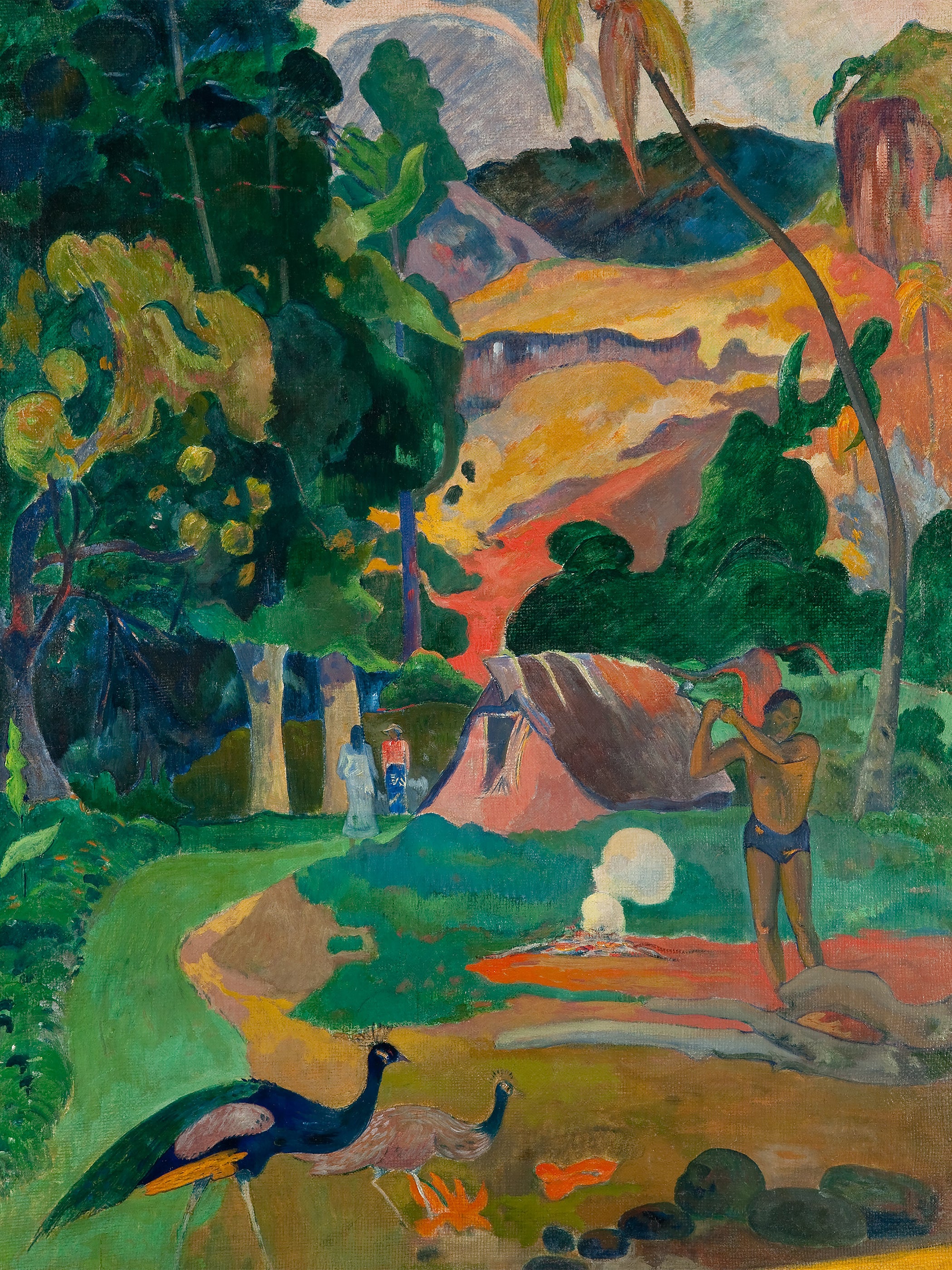 Paul Gauguin - Matamoe or, Landscape with Peacocks